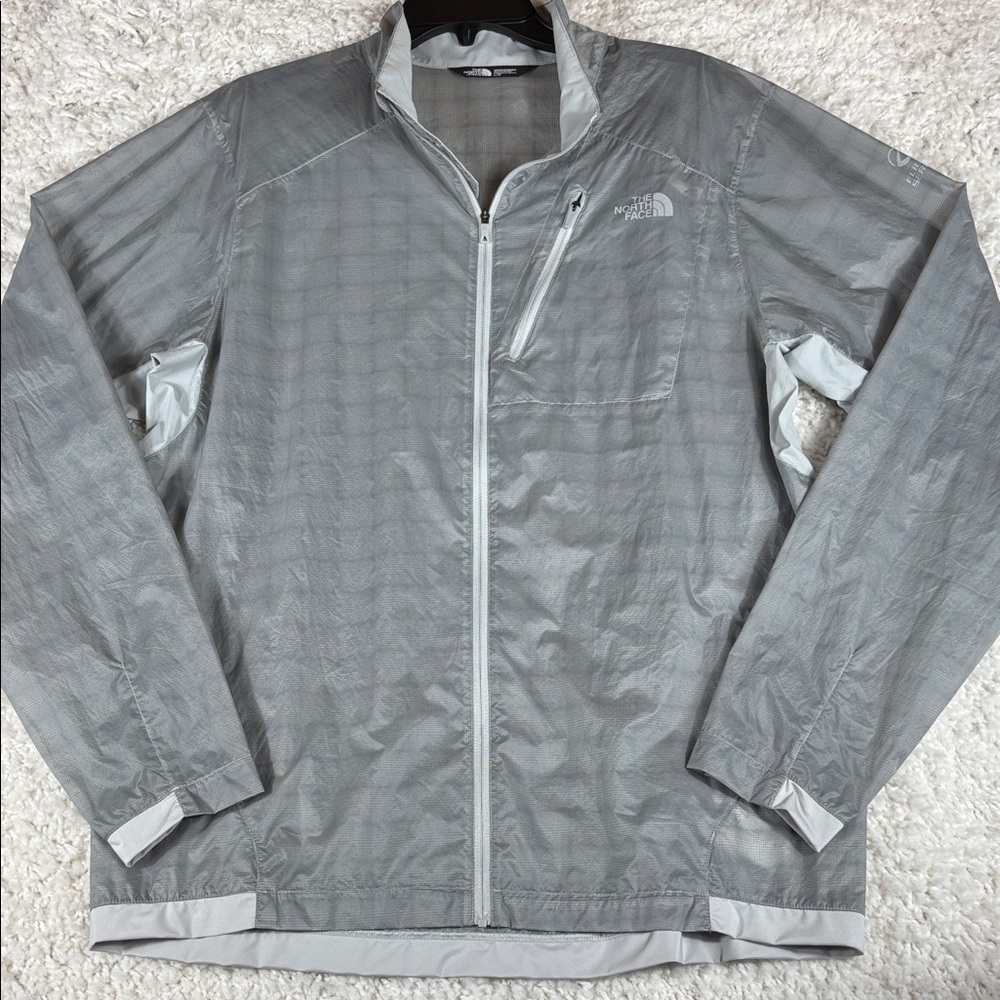 The North Face Light Gray Men's Windbreaker Jacket